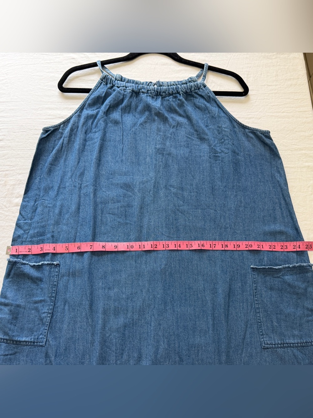 Old Navy Denim Cotton Midi Dress Size L/G - Picture 5 of 7